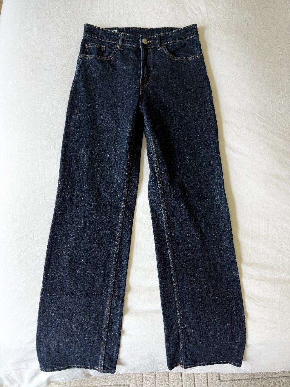 ZARA Indigo Blue Straight Leg Jeans